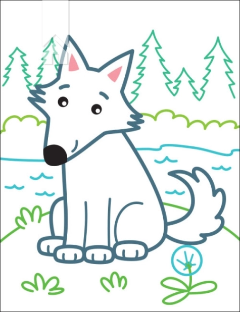 Кольорові зафарбовки. Лисичка - фото 2 Кольорові зафарбовки. Лисичка - фото 2