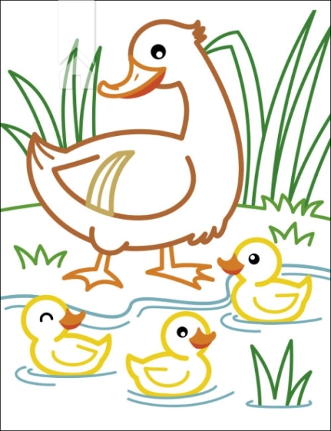 Кольорові зафарбовки. Корівка - фото 2 Кольорові зафарбовки. Корівка - фото 2