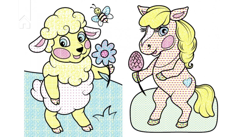 Комплект «Водні розмальовки» (Котик + Півник + Вівця) - фото 3 Комплект «Водні розмальовки» (Котик + Півник + Вівця) - фото 3