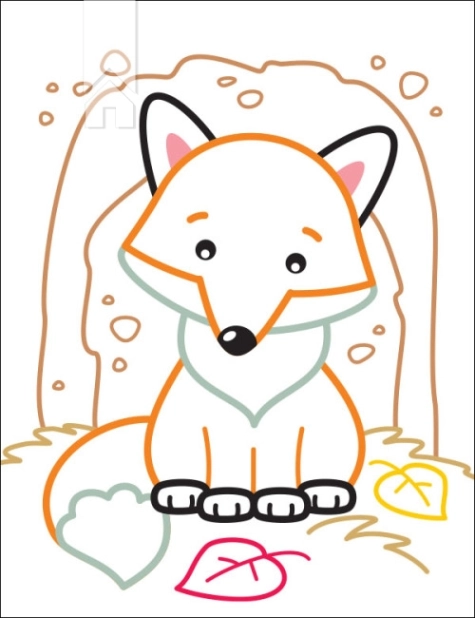 Кольорові зафарбовки. Лисичка - фото 4