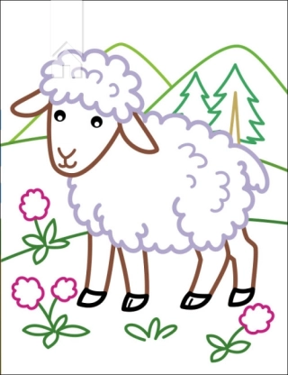 Кольорові зафарбовки. Корівка - фото 3 Кольорові зафарбовки. Корівка - фото 3