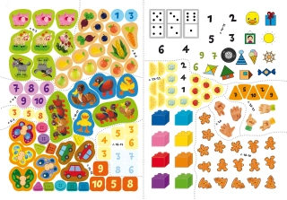 Школа чомучки. Твоя перша математика. 150 розвивальних наліпок - фото 4 Школа чомучки. Твоя перша математика. 150 розвивальних наліпок - фото 4