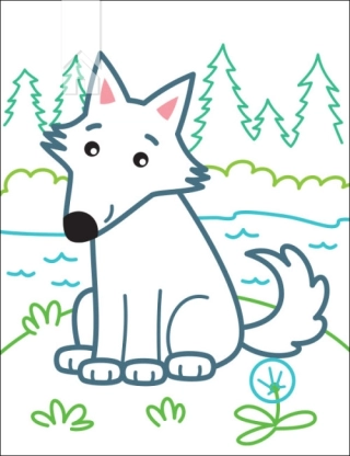 Кольорові зафарбовки. Лисичка - фото 2 Кольорові зафарбовки. Лисичка - фото 2