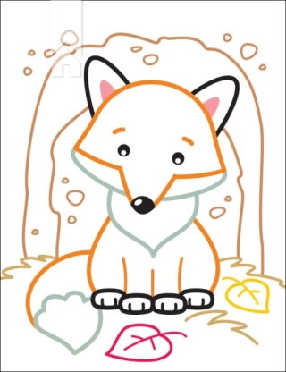 Кольорові зафарбовки. Лисичка - фото 4 Кольорові зафарбовки. Лисичка - фото 4